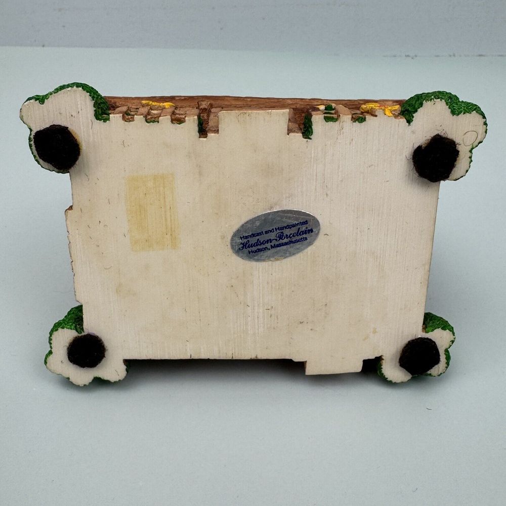 Hudson Porcelain Home Sweet Home Figurine Handpainted VTG 1983 Country Cottage‎ - Picture 10 of 15